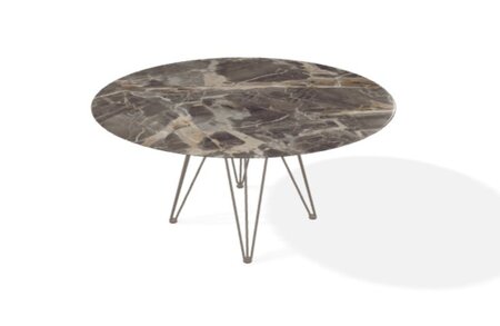 Joli Wire Tisch Rund-Taupe-Caravaggio-Ø 150 cm