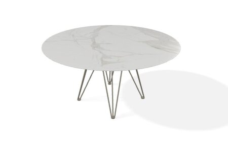 Joli Wire Tisch Rund-Bronze-Calacatta-Ø 150 cm
