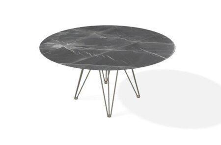 Joli Wire Tisch Rund-Bronze-Schwarzer Diamant-Ø 150 cm