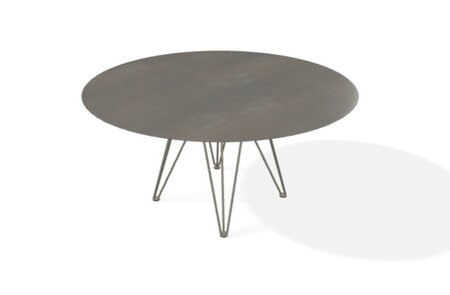 Joli Wire Tisch Rund-Bronze-Schwarzes Eisen-Ø 150 cm