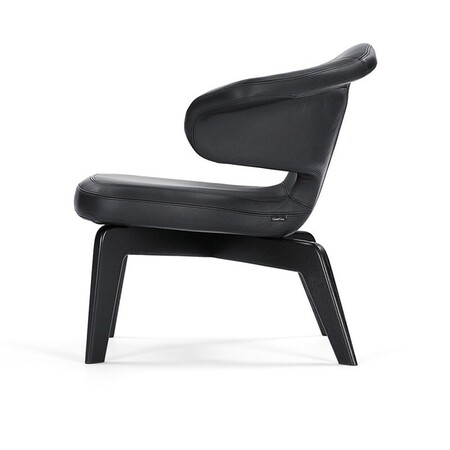 ClassiCon Munich Lounge Chair - Schwarz - Premium Leder Schwarz
