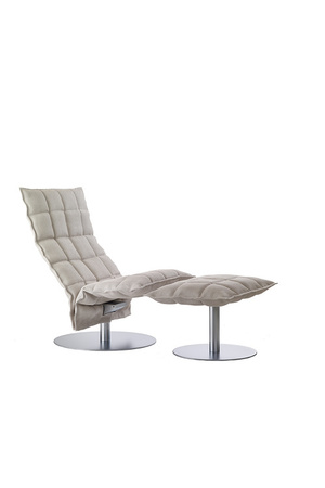 Woodnotes K Chair Swivel Narrow-stone-white