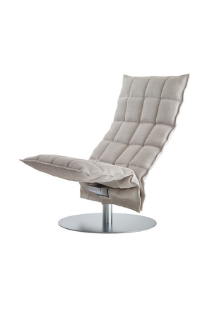 Woodnotes K Chair Swivel Narrow-stone-white