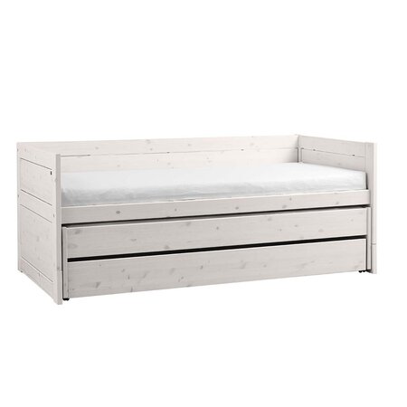 LifeTime Kojenbett mit Gästebett und Bettkasten - White Wash