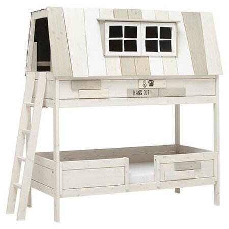 Lifetime Bunkbed My Hangout - Etagenbett: Whitewash-Delux Lattenrost