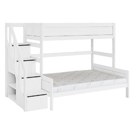Lifetime Family Bunkbed With Stepladder - Etagenbett Mit Treppe: White