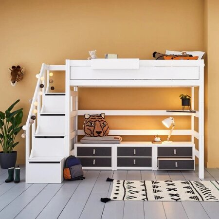 Lifetime High Bed With Stepladder - Hochbett Mit Treppe