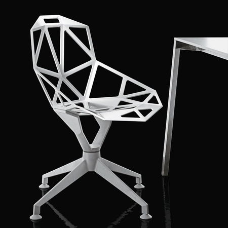 Magis Chair One 4Star Stuhl mit Viersternfuss- Weiss