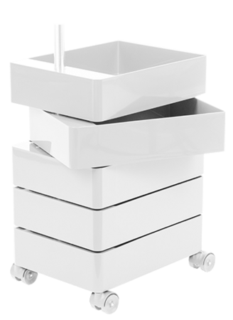 Magis 360° Container, niedrige Ausführung- White