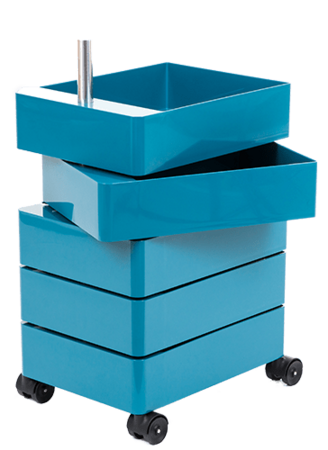 Magis 360° Container, niedrige Ausführung- Blue