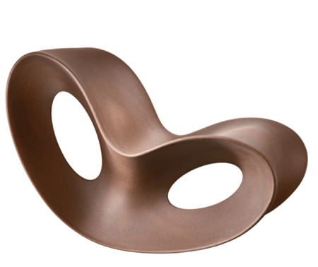 Magis Voido Schaukelstuhl, glänzend lackiert- RUST BROWN