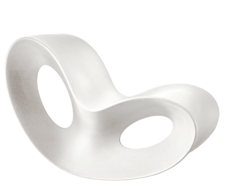 Magis Voido Schaukelstuhl, glänzend lackiert- White