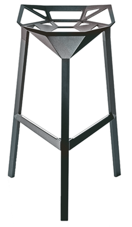 Magis Stool_One Bar-Hocker, 77 cm Sitzhöhe- Grau Green