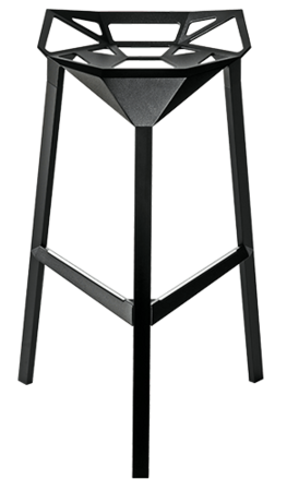 Magis Stool_One Bar-Hocker, 77 cm Sitzhöhe- Black