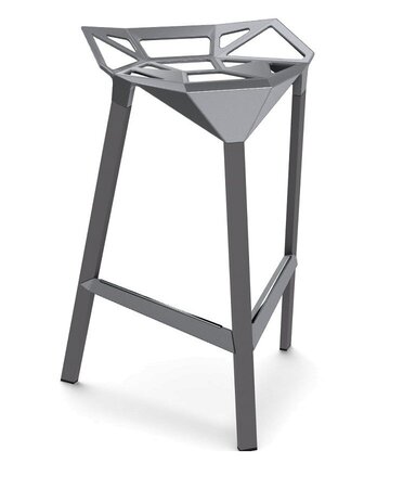 Magis Stool_One Bar-Hocker, 67 cm Sitzhöhe- Grey