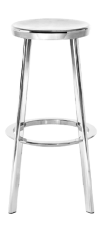 Magis Déjà-Vu Stool Hocker, hoch- Aluminium poliert