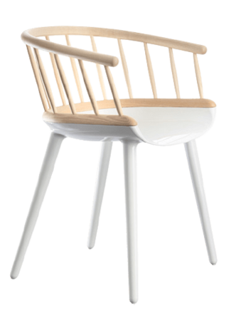 Magis - Cyborg Stick Sessel -   Weiss-Natur