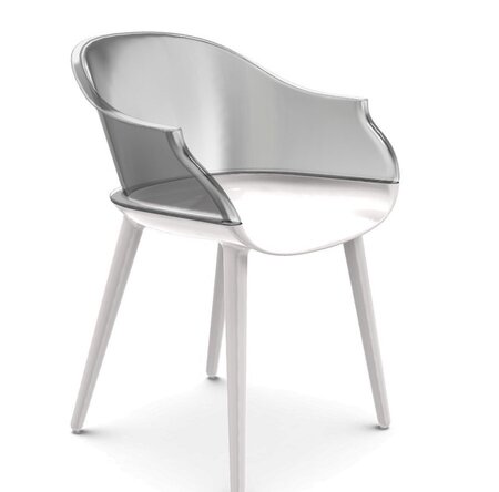 Magis - Cyborg Sessel: White/Smoke Grey