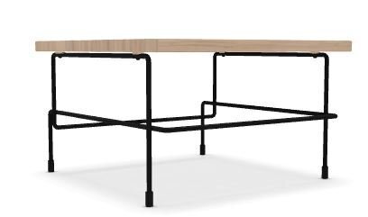 Magis - Traffic Couchtisch Outdoor - 60X60 Schwarz/Eiche natur