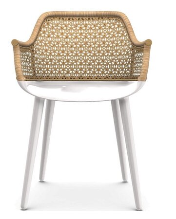 Magis - Cyborg Elegant Sessel - Weiss / Natur