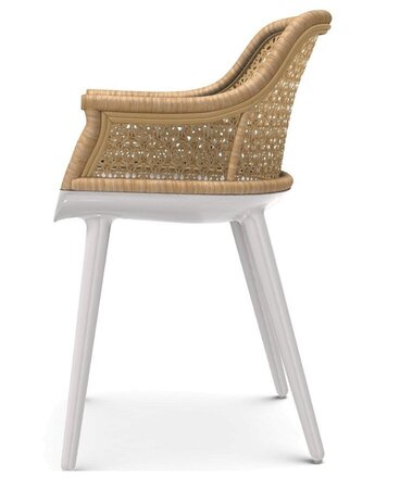 Magis - Cyborg Elegant Sessel - Weiss / Natur