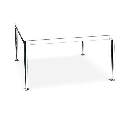 Magis - Big Will Tisch - 140X140 / Weiss-Poliert