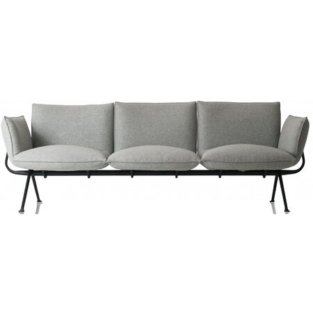 Magis Officina 3 Sitzer Sofa - Divina Melange Grau/Schwarz