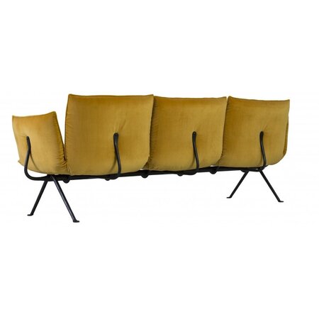 Magis Officina 3 Sitzer Sofa - Azimut Glamour Gelb/Schwarz
