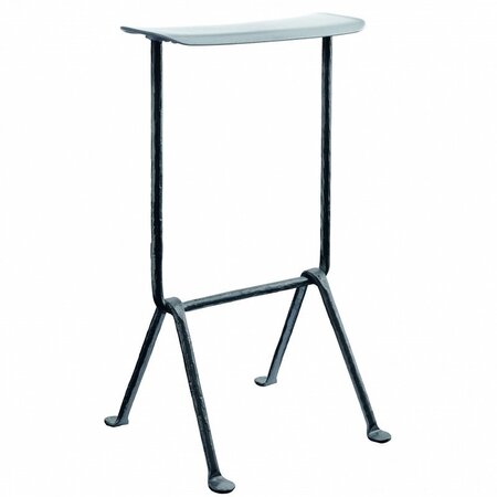 Magis Officina Barhocker 75 cm - Grau Metallic - Anthrazitgrau
