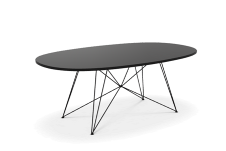 Magis XZ3 Tisch Oval - Schwarz - Schwarz