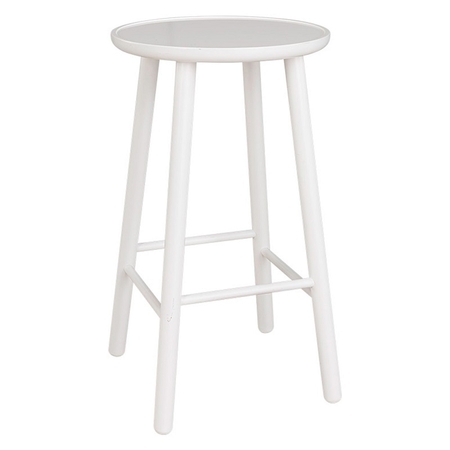 Hans K ZigZag Barstool 63cm White