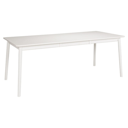 Hans K ZigZag Table Rect 140(53)x90cm White