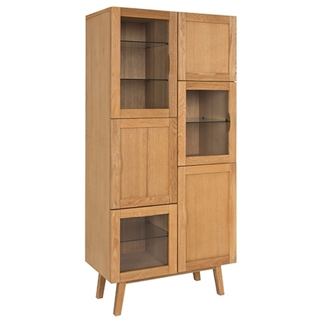 Hans K Rainbow Vitrine Oak Oiled