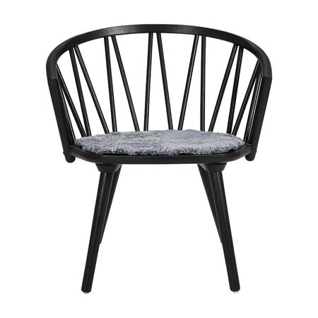 Hans K ZigZag Lounge Chair Ash Black- Graphite Sitzkissen