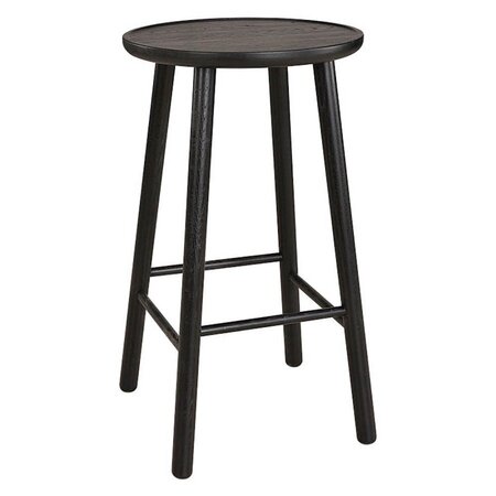 HANS K ZIGZAG BARSTOOL 78CM BLACK STAIN