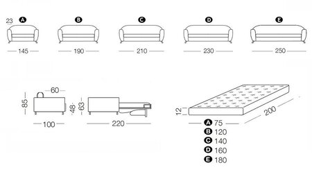 Milano Schlafsofa Charles