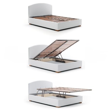 Milnao Naxos Doppelbett mit Stauraumbox
