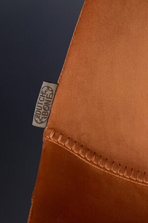 Dutchbone Franky Velvet Counter Stool - Orange