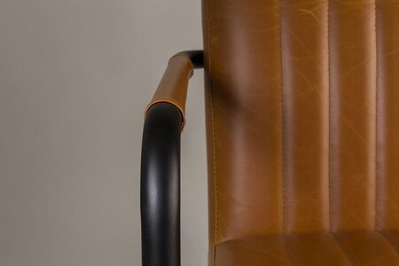 Dutchbone Stitched Armchair - Cognac