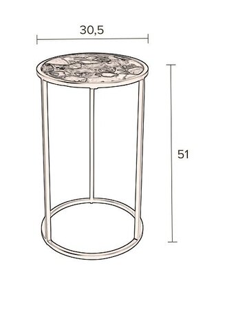 Dutchbone Agate Side Table