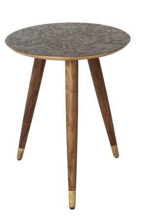 Dutchbone Bast Side Table - Brass
