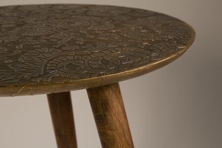 Dutchbone Bast Side Table - Brass