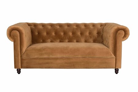 Dutchbone Chester Sofa velvet Golden Brown