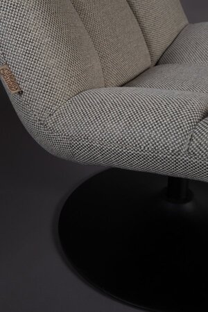 Dutchbone Bar Lounge Chair - Light Grey