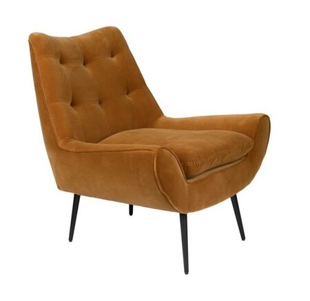Dutchbone Glodis Lounge Chair - Whiskey
