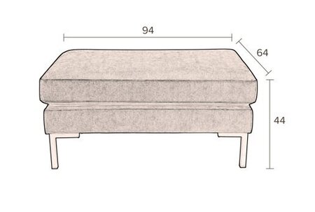 Dutchbone Houda Hocker