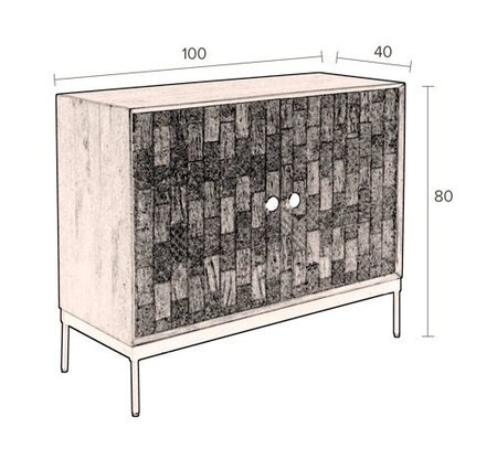 Dutchbone Chisel Cabinet