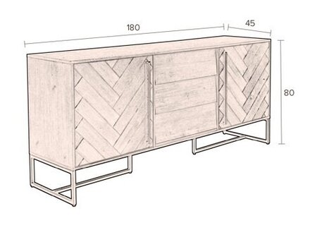 Dutchbone Class High Sideboard