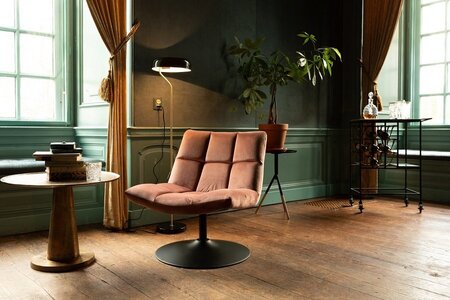 Dutchbone, Dutchbone Bar Velvet Lounge Chair