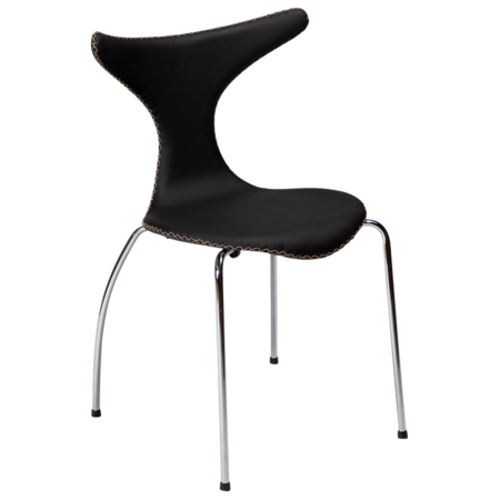 Dan-Form DOLPHIN Chair Black leather